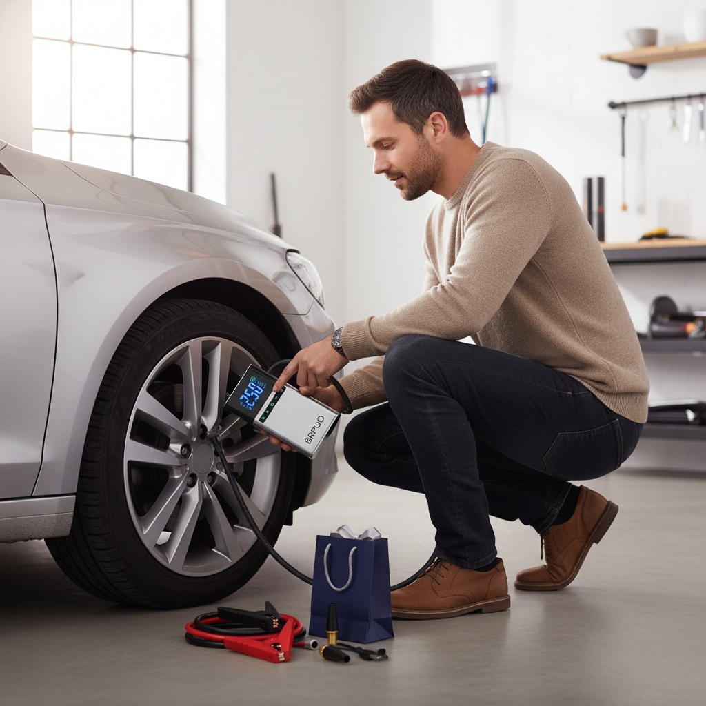 Kaasaskantav auto käivitusseade kompressoriga 12V 7500A