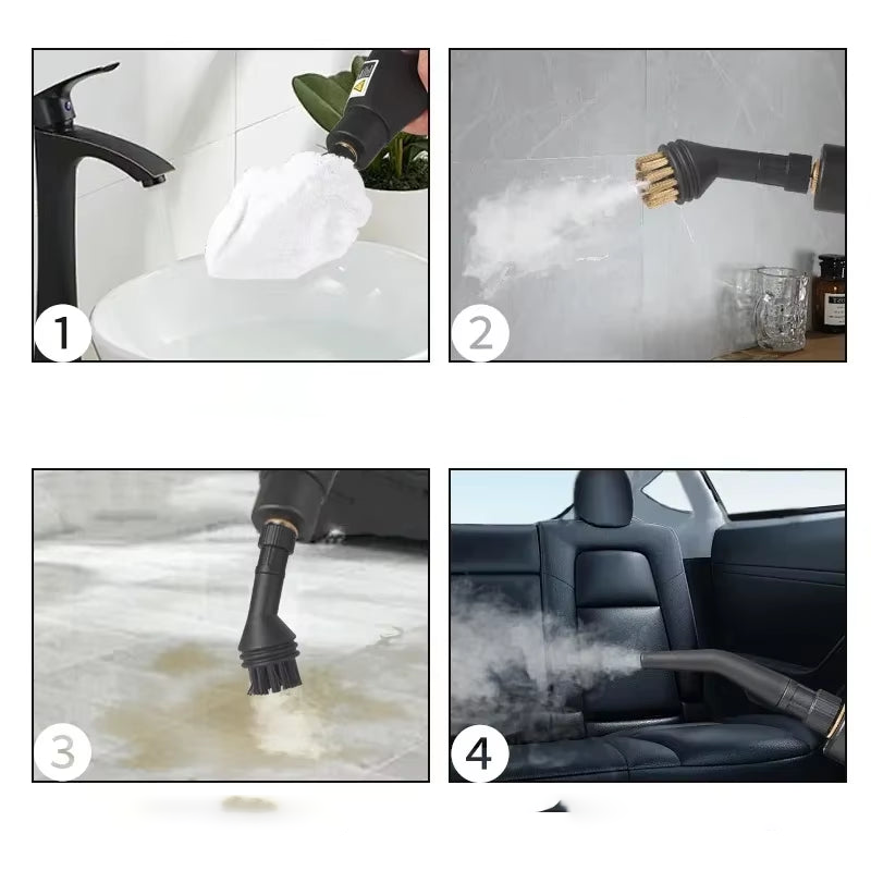 2500W High Temperature and Pressure Handheld Steam Cleaners Air Conditioner Kitchen Hood Car Steam Clean Machine Floor Cleaning