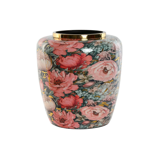 Home Esprit Vase Home Esprit Multicolour Pink Metal 33 X 33 X 35 Cm