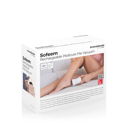 Innovagoods Rechargeable Pedicure File With Integrated Vacuum Sofeem Innovagoods