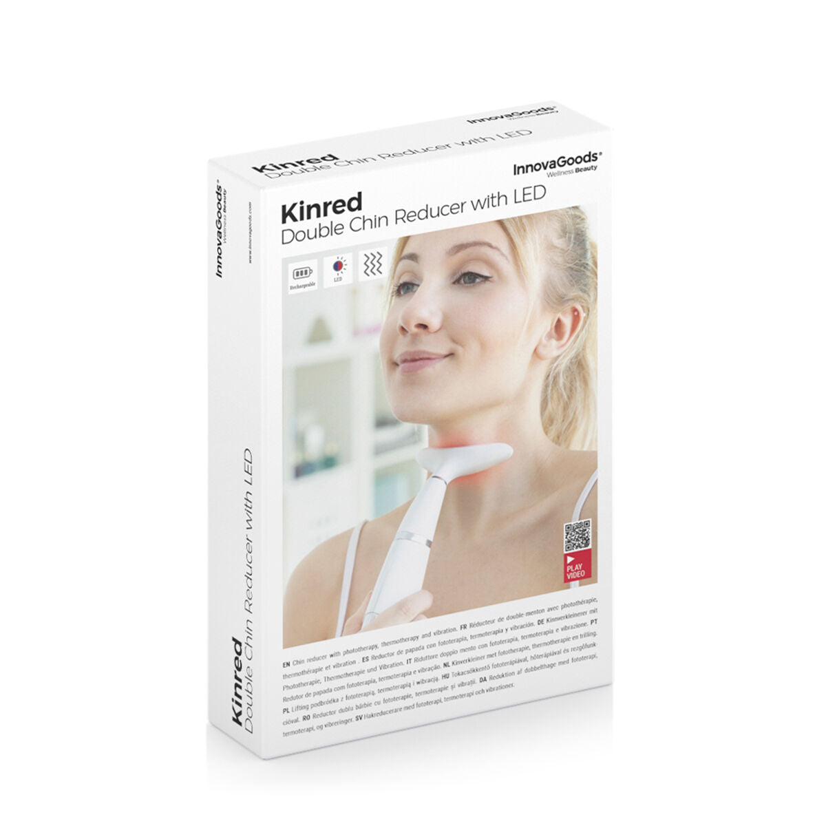 Innovagoods Jowl Reducer With Phototherapy, Thermotherapy And Vibration Kinred Innovagoods