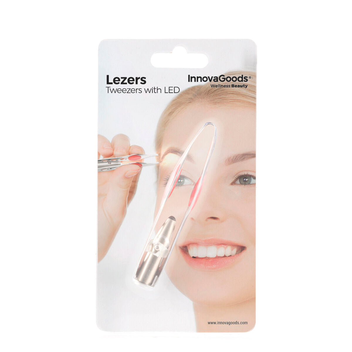Innovagoods Hair Removal Tweezers With Led Lezers Innovagoods
